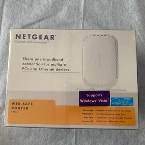 Netgear Web Safe Router RP614v4/ Double‎ Fire Wall / 4-Port 10/100 Mbps